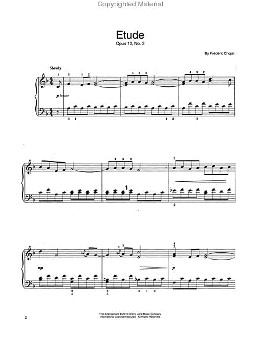 Chopin for Easy Piano Easy Piano scores gallery preview page 2