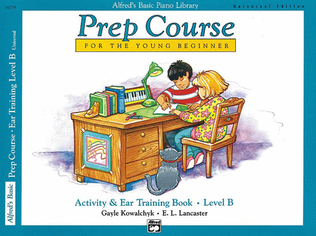 Book cover for Alfred's Basic Piano Prep Course Activity & Ear Training, Book B
