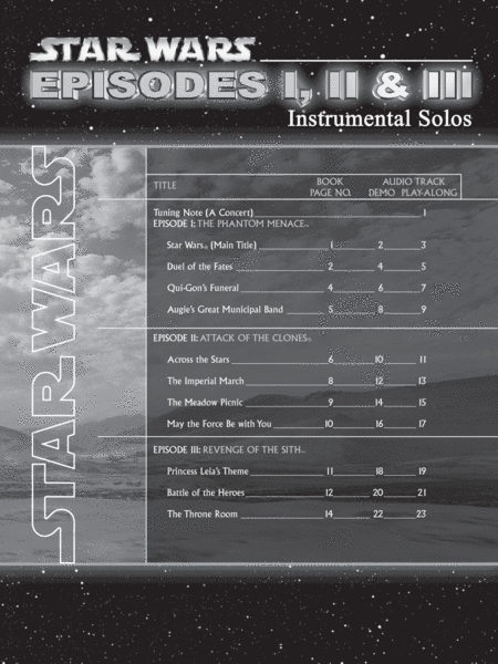 Star Wars - Episodes I, II & III (Cello/Piano)