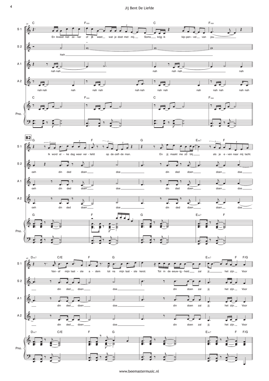 Jij Bent De Liefde SSAA scores gallery preview page 4