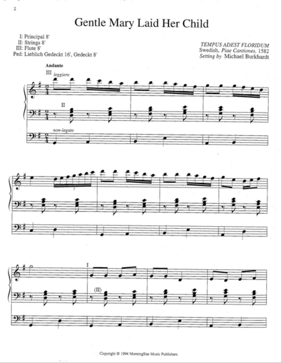 Five Christmas Hymn Improvisations, Set 2 Organ scores gallery preview page 2