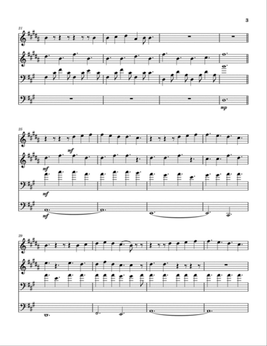 Shepherd Boy Brass Quartet scores gallery preview page 4