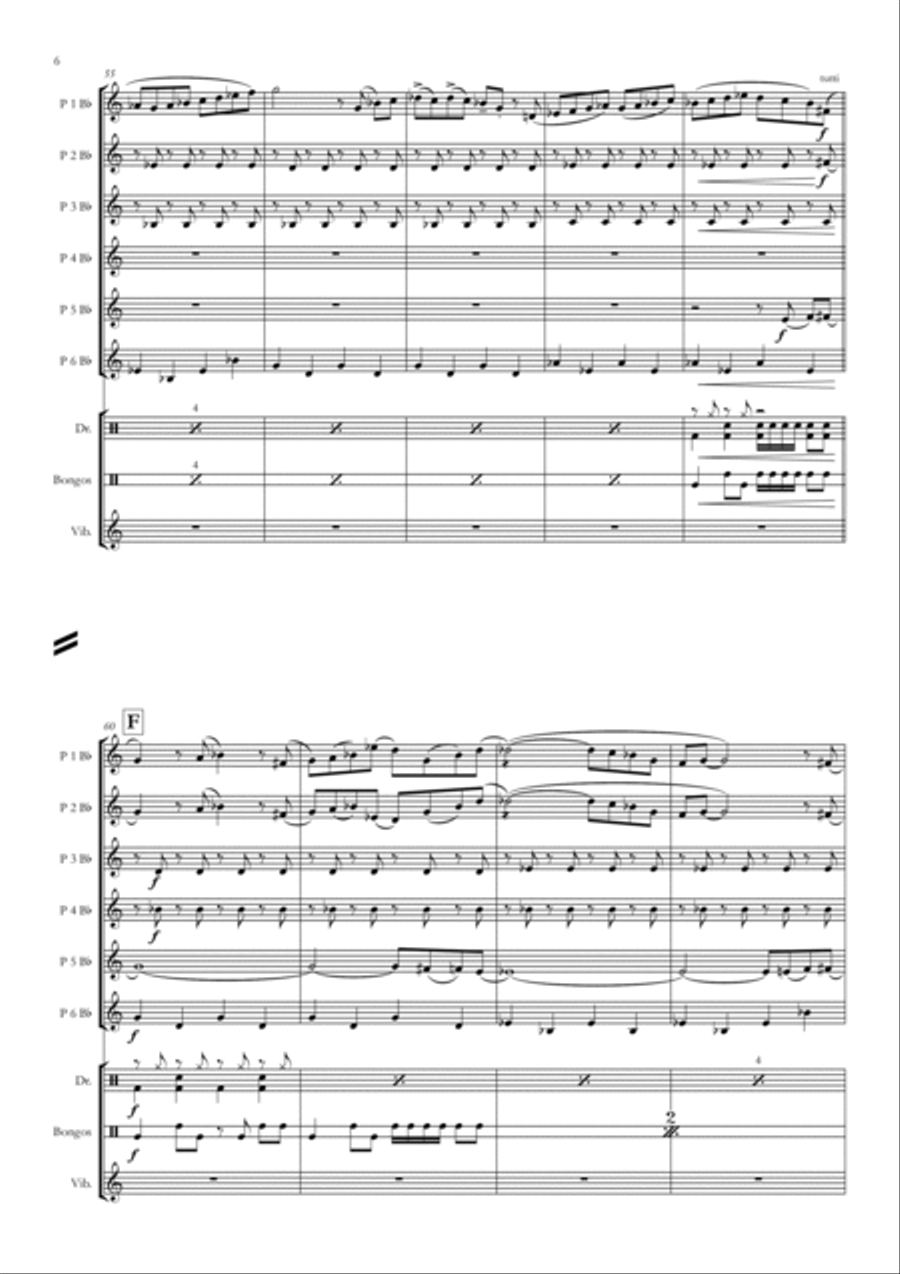 The Pink Panther Concert Band scores gallery preview page 6