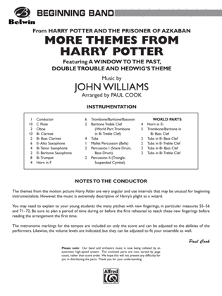 Harry Potter and the Prisoner of Azkaban, More Themes from: Score