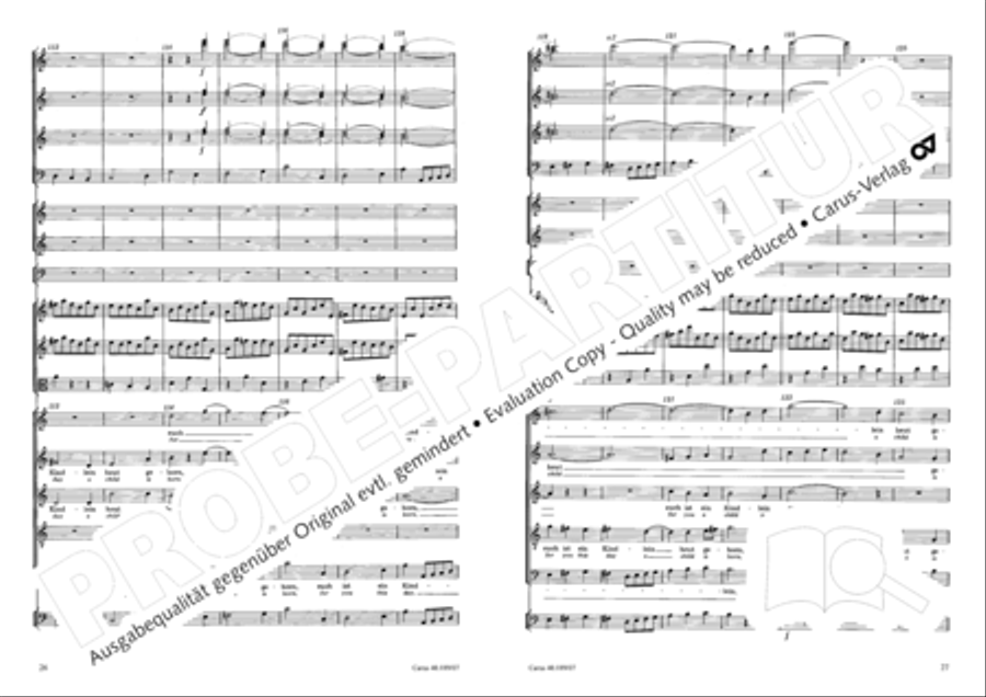 From heav'n on high (Vom Himmel hoch) SSATB scores gallery preview page 15