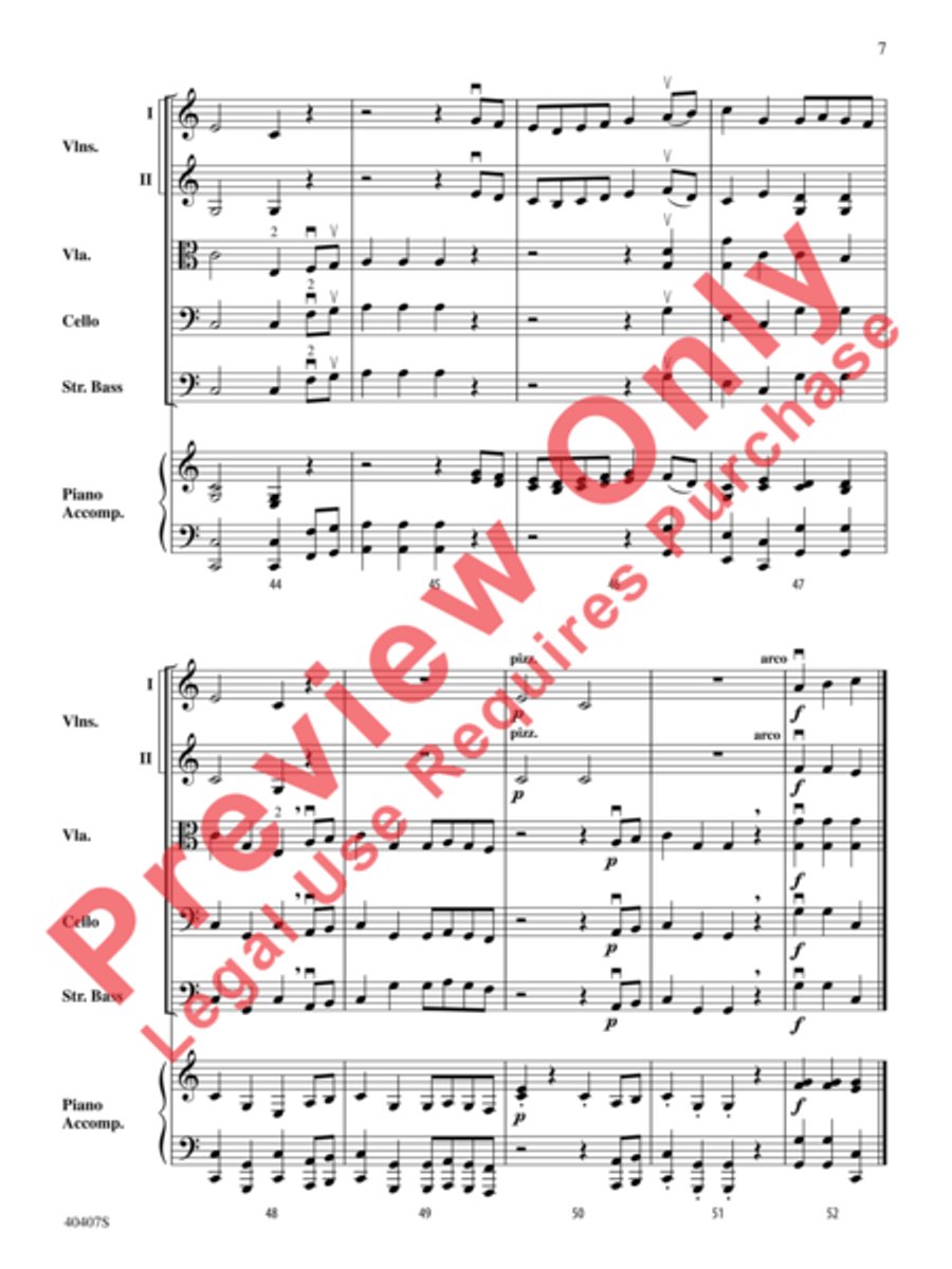 Robin Hood and Little John String Orchestra scores gallery preview page 8