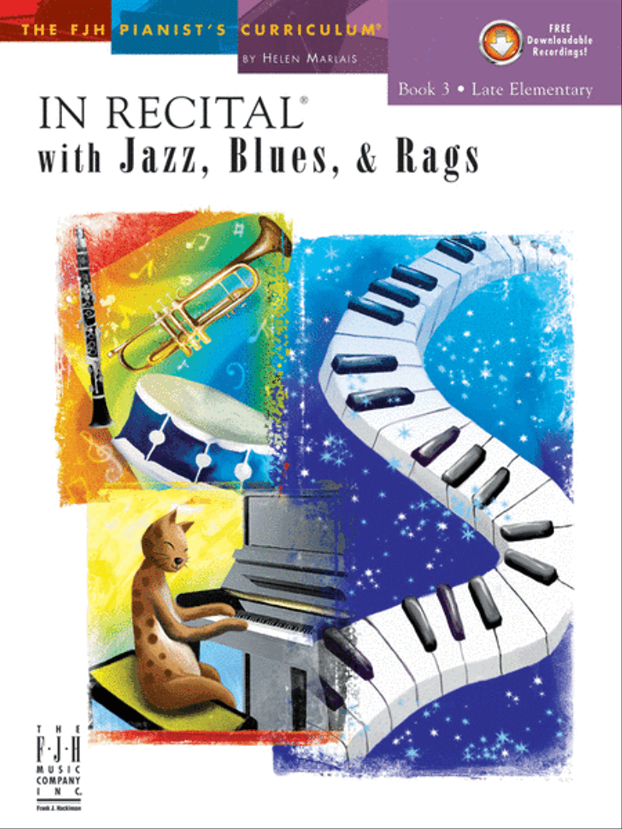 In Recital! with Jazz, Blues, & Rags, Book 3 Piano Method scores gallery preview page 1