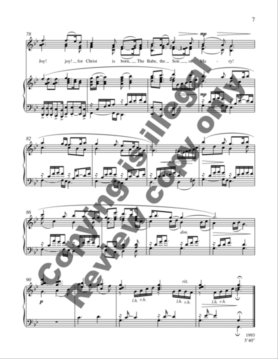 What Child is This? (Piano/Choral Score) SSA scores gallery preview page 10