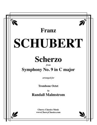 Book cover for Scherzo from Symphony No. 9 for Trombone Octet