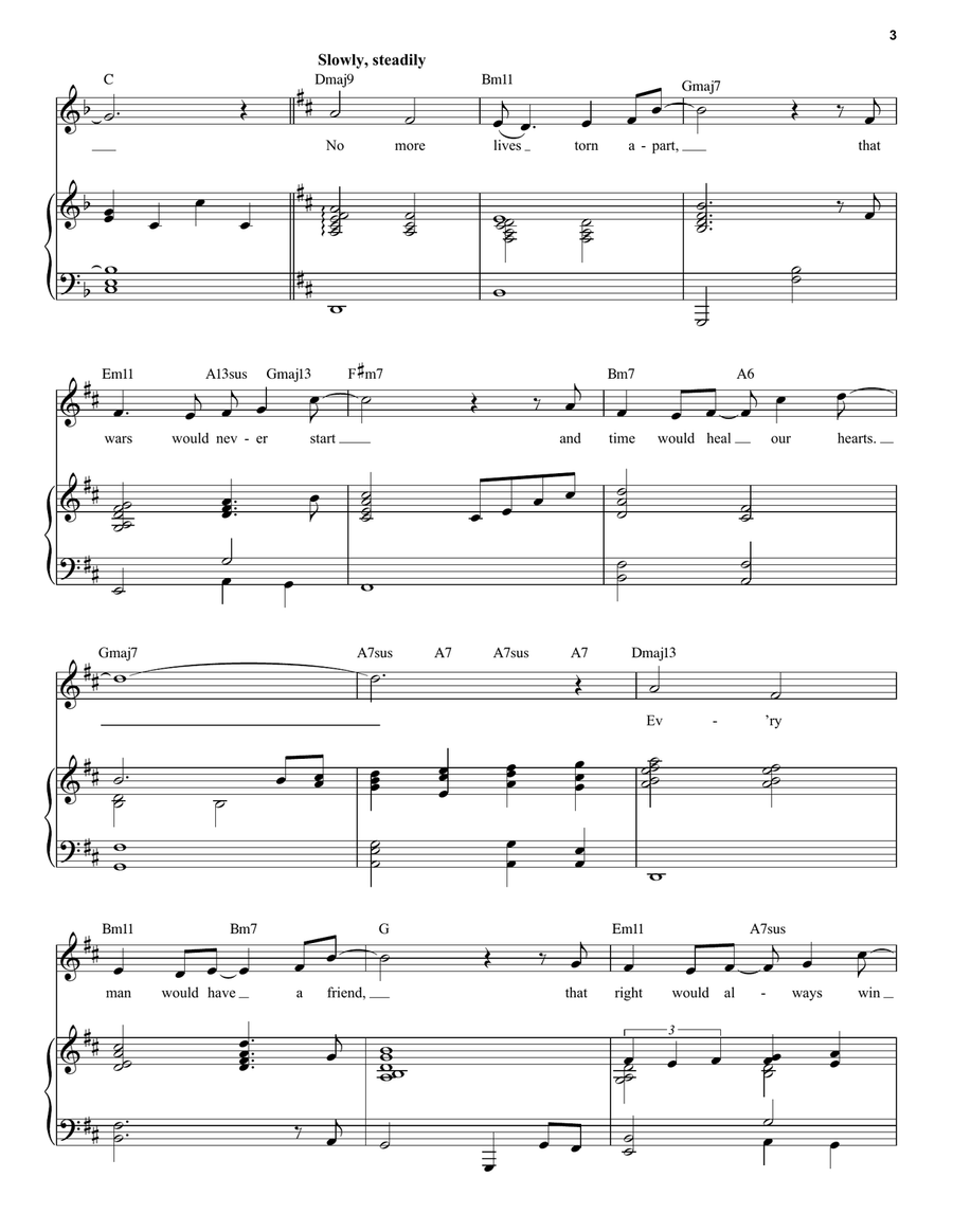 Grown-Up Christmas List Piano, Vocal scores gallery preview page 3