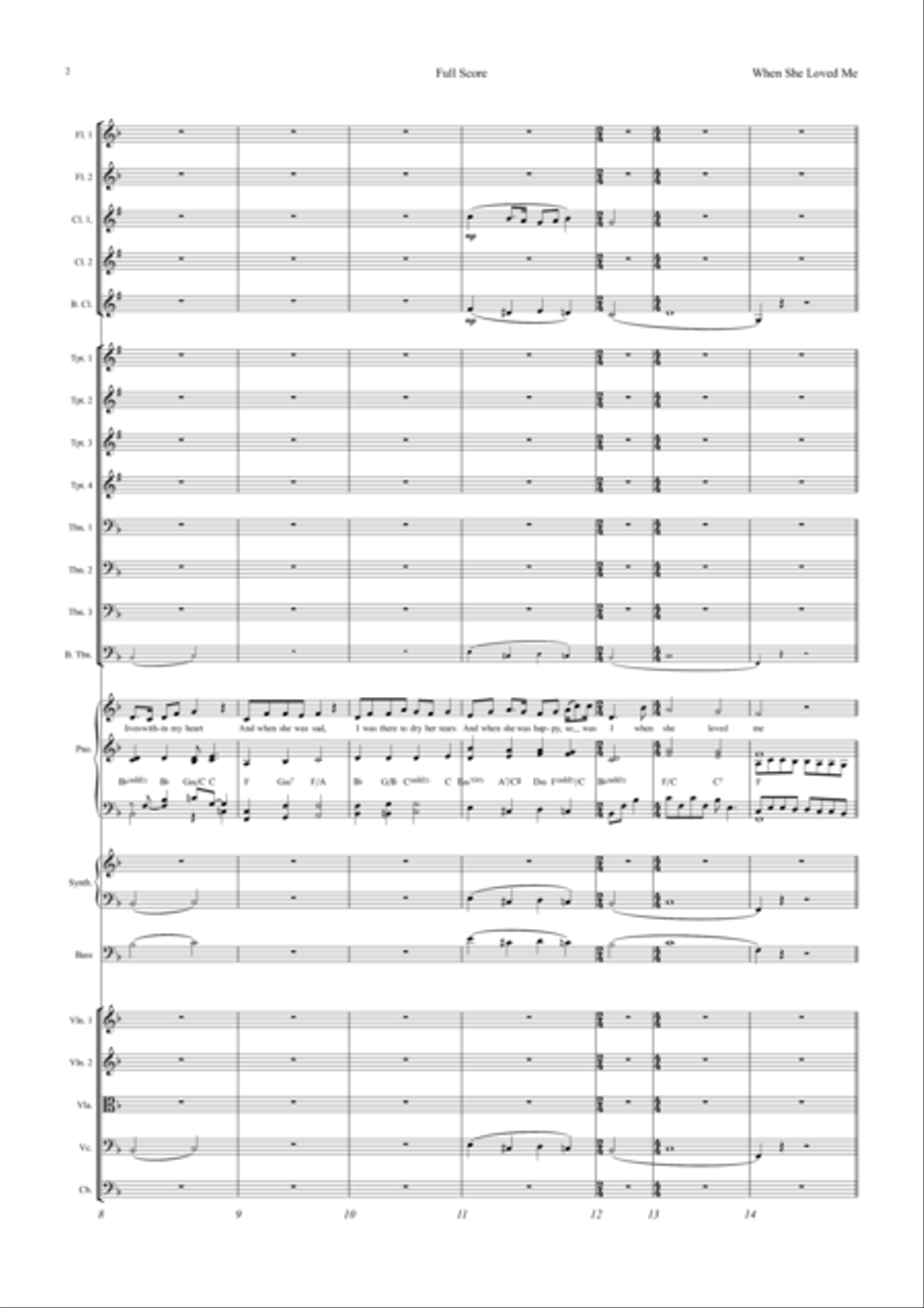 When She Loved Me When She Loved Me Jazz Ensemble scores gallery preview page 2