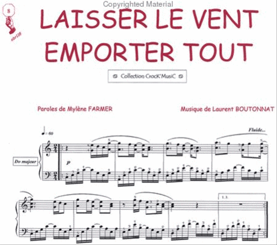 Laisser le vent emporter tout (Collection CrocK'MusiC) Piano Solo scores gallery preview page 2