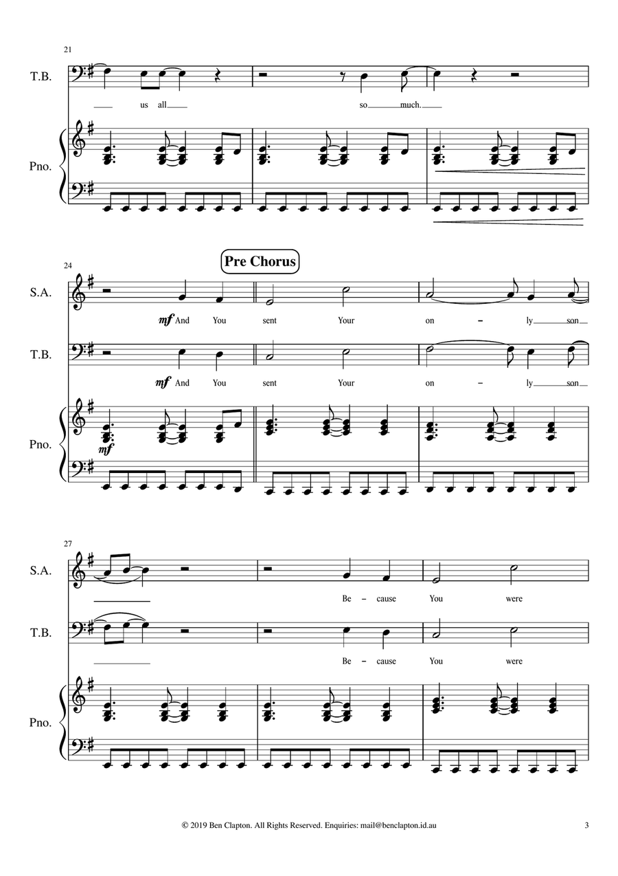 Love Out Loud 4-Part scores gallery preview page 3