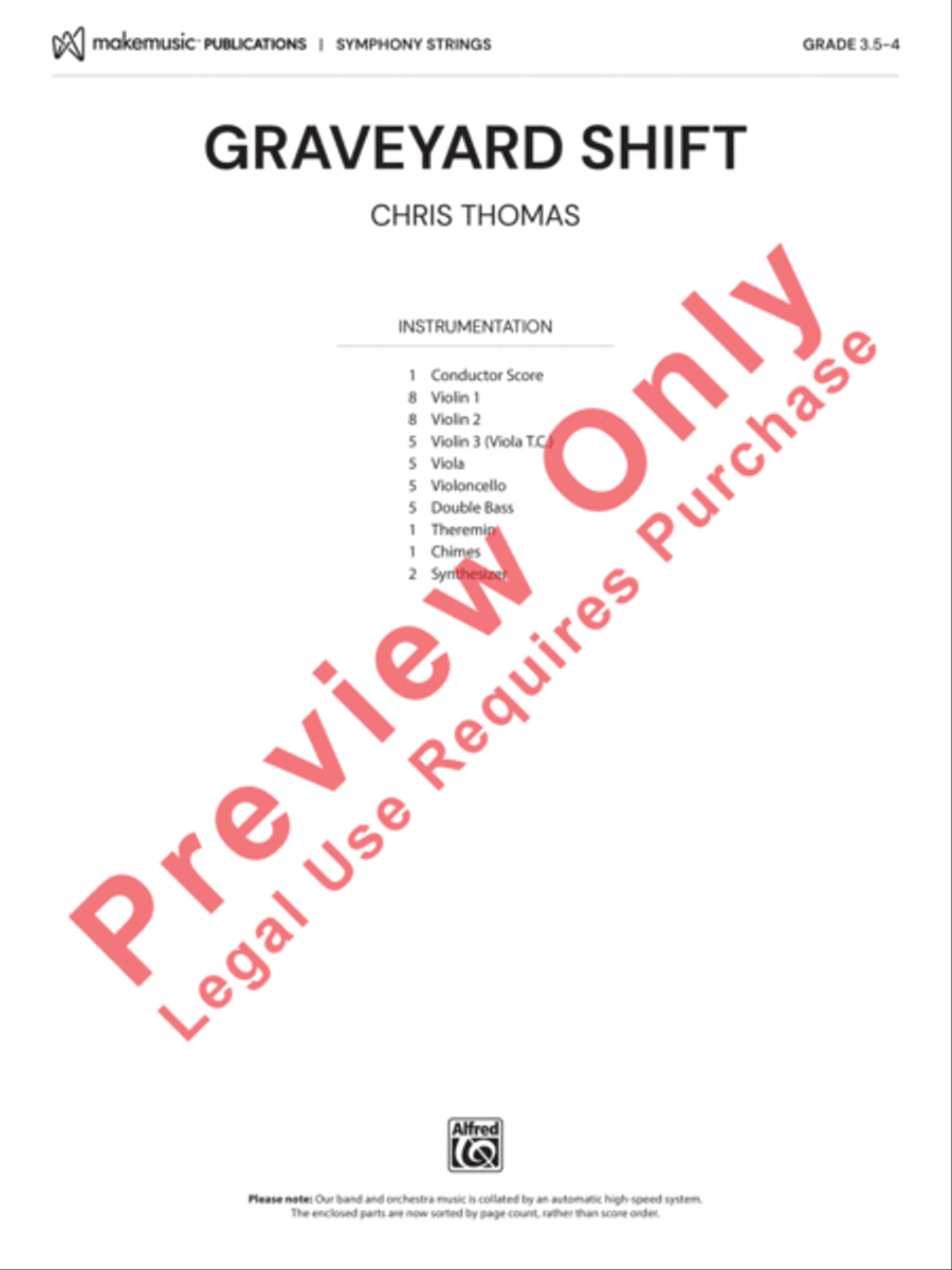 Graveyard Shift Graveyard Shift String Orchestra scores gallery preview page 2