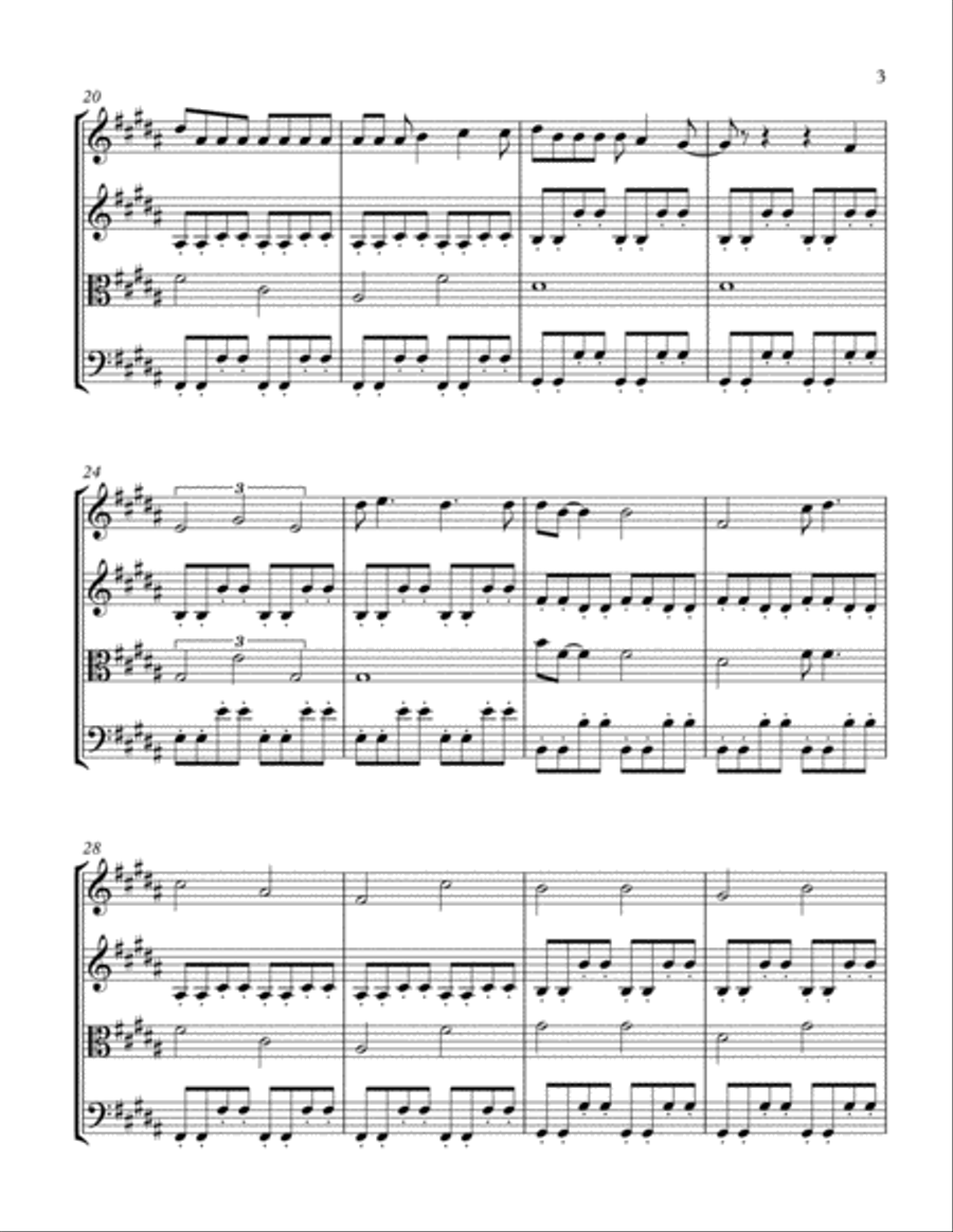 I'm Yours I'm Yours String Quartet scores gallery preview page 3