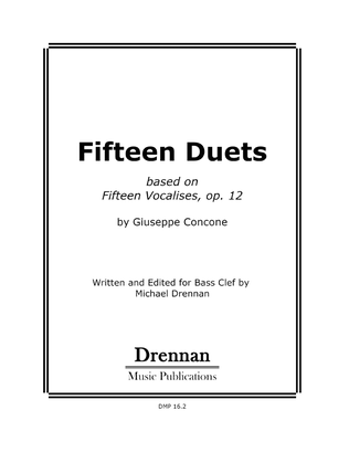 Fifteen Duets from Vocalise op. 12 for Bass Clef