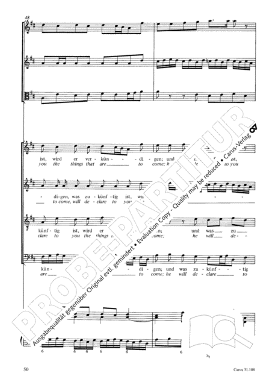 Now it is good, that I am leaving (Es ist euch gut, dass ich hingehe) ATB scores gallery preview page 51