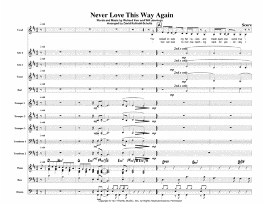I'll Never Love This Way Again Jazz Ensemble scores gallery preview page 5