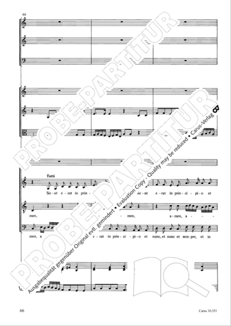 Magnificat 4-Part scores gallery preview page 67