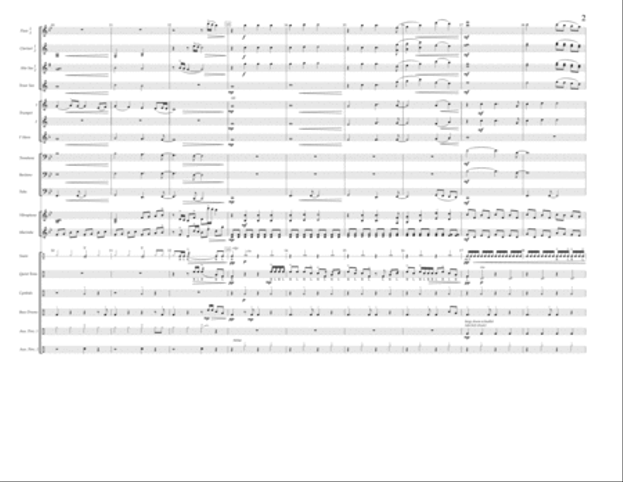 Clarity - Full Score Marching Band scores gallery preview page 2