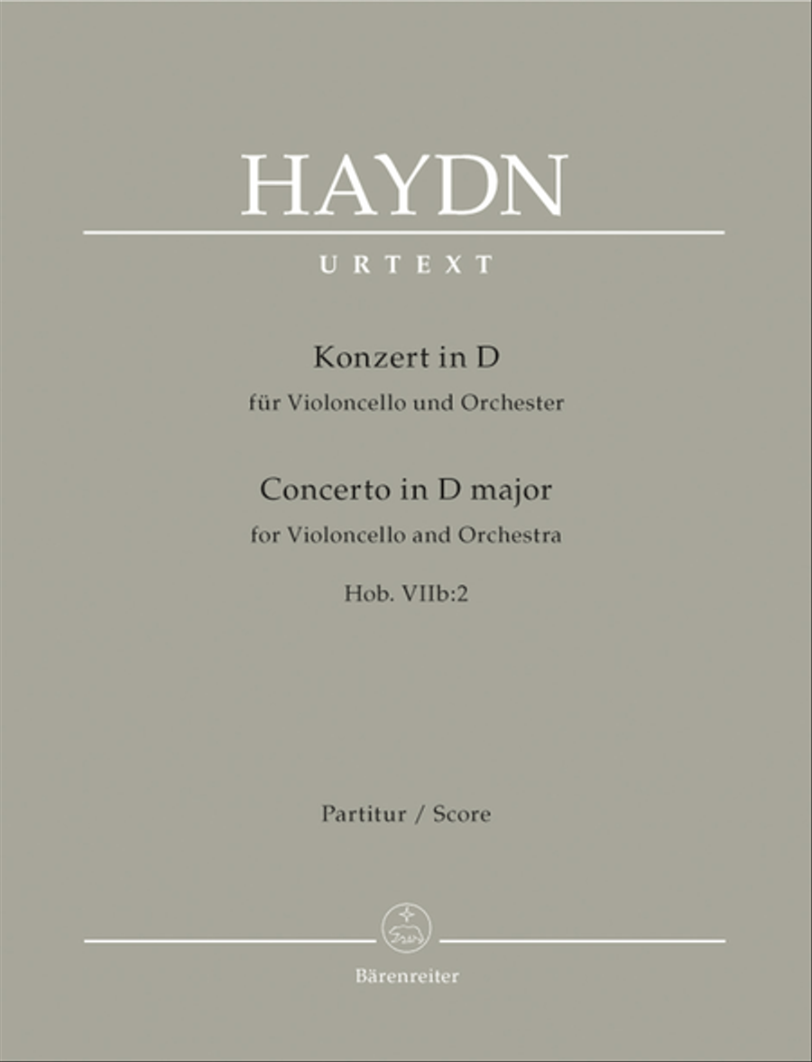 Concerto for Violoncello and Orchestra in D major Hob. VIIb:2 Orchestra scores gallery preview page 1