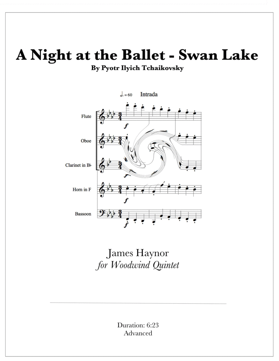 A Night at the Ballet - Swan Lake for Woodwind Quintet image number null