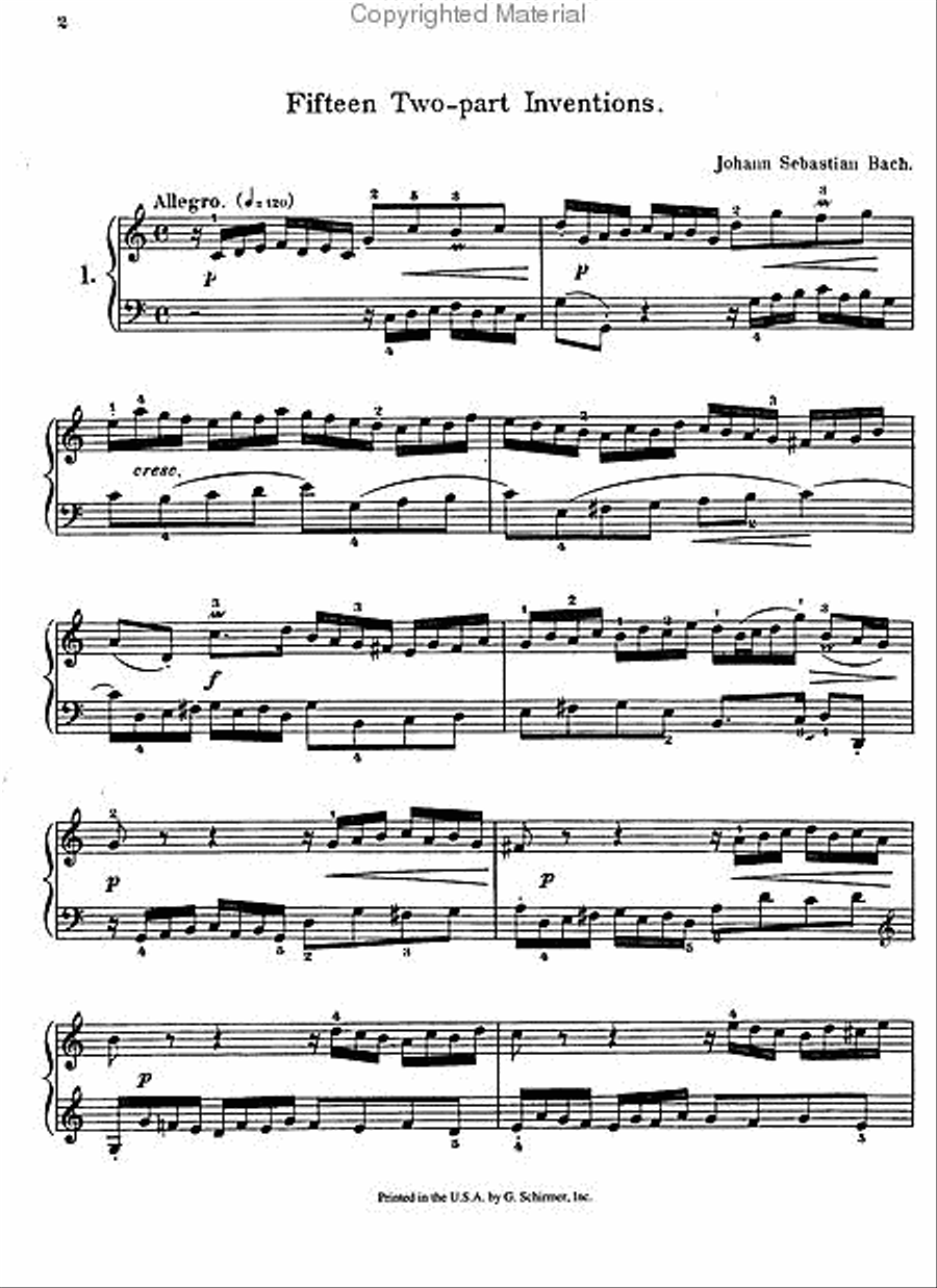 <br>Sheet music extract