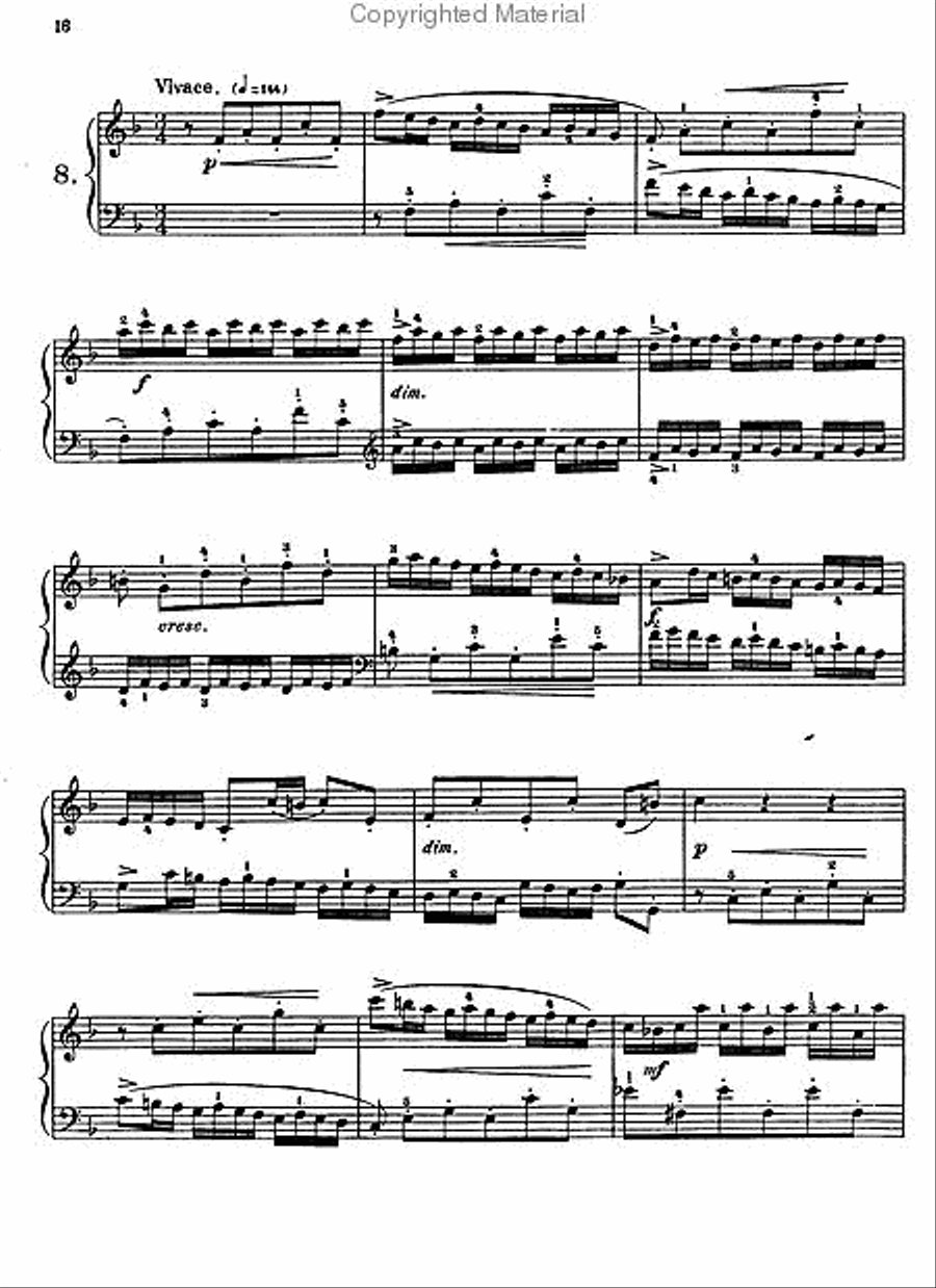 <br>Sheet music extract