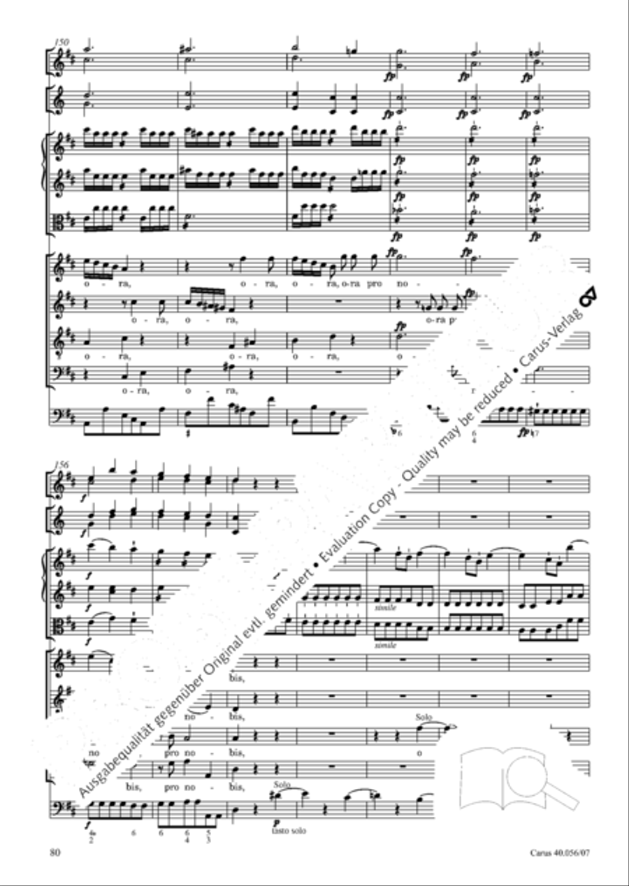 Litaniae Lauretanae in B und D Litaniae Lauretanae in B und D Orchestra scores gallery preview page 81