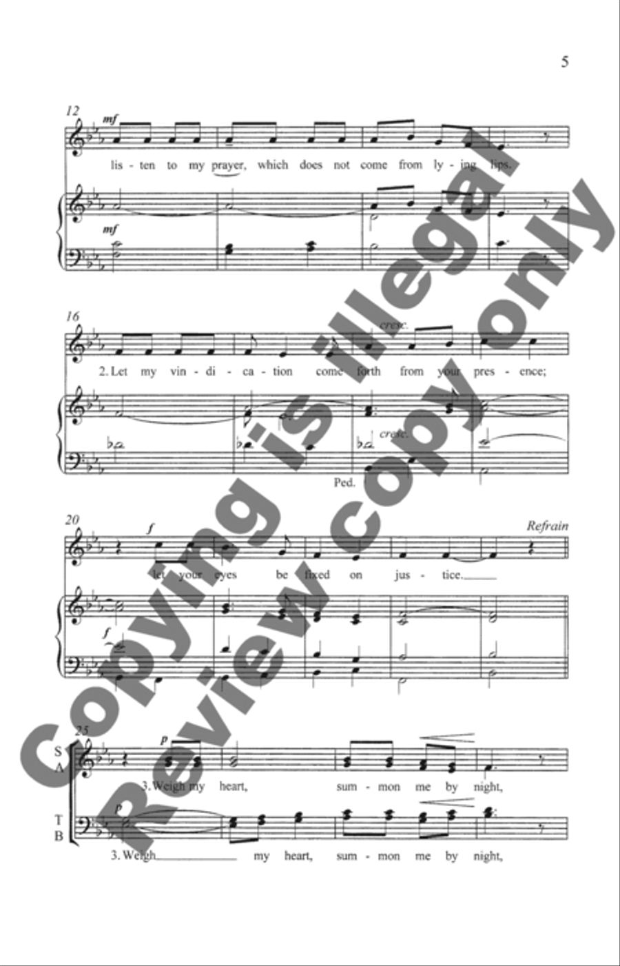 Psalm 17 4-Part scores gallery preview page 8