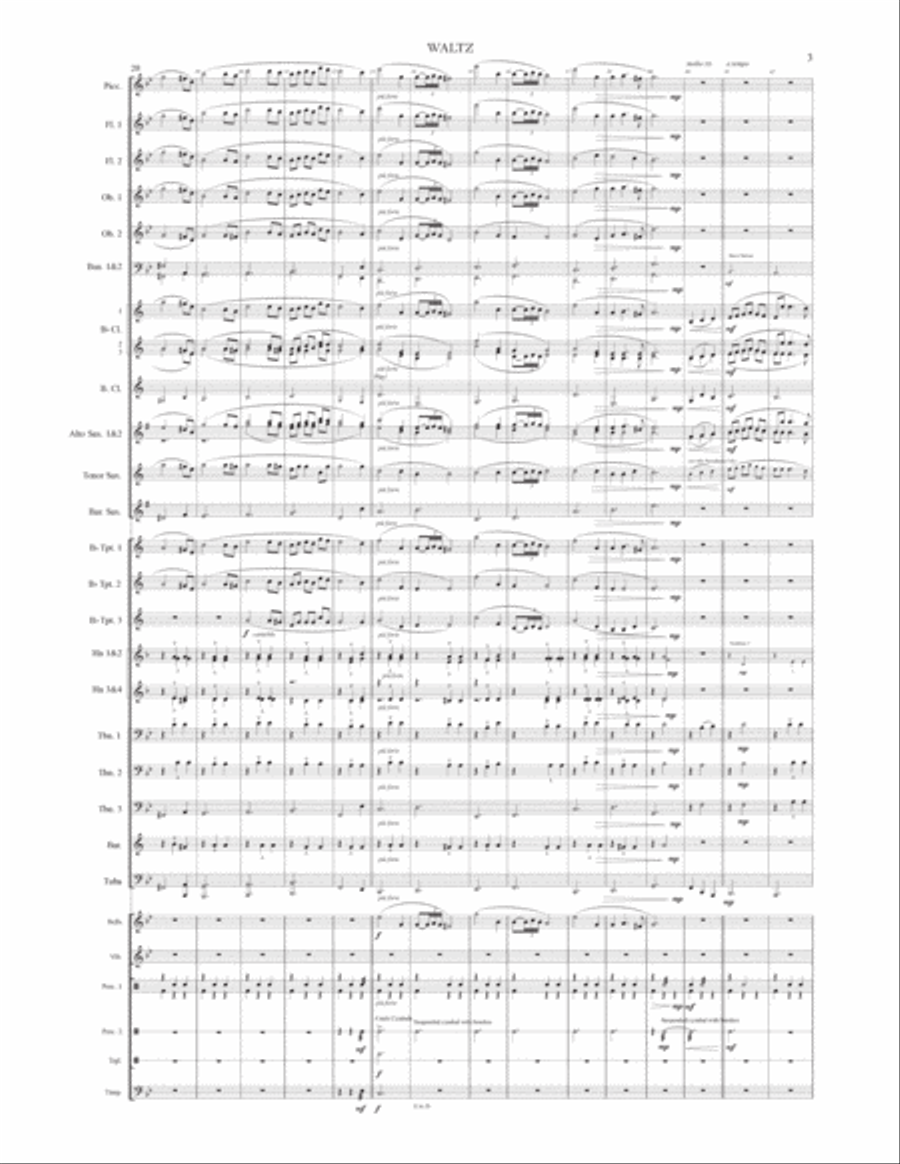 Waltz (for concert band) Concert Band scores gallery preview page 5