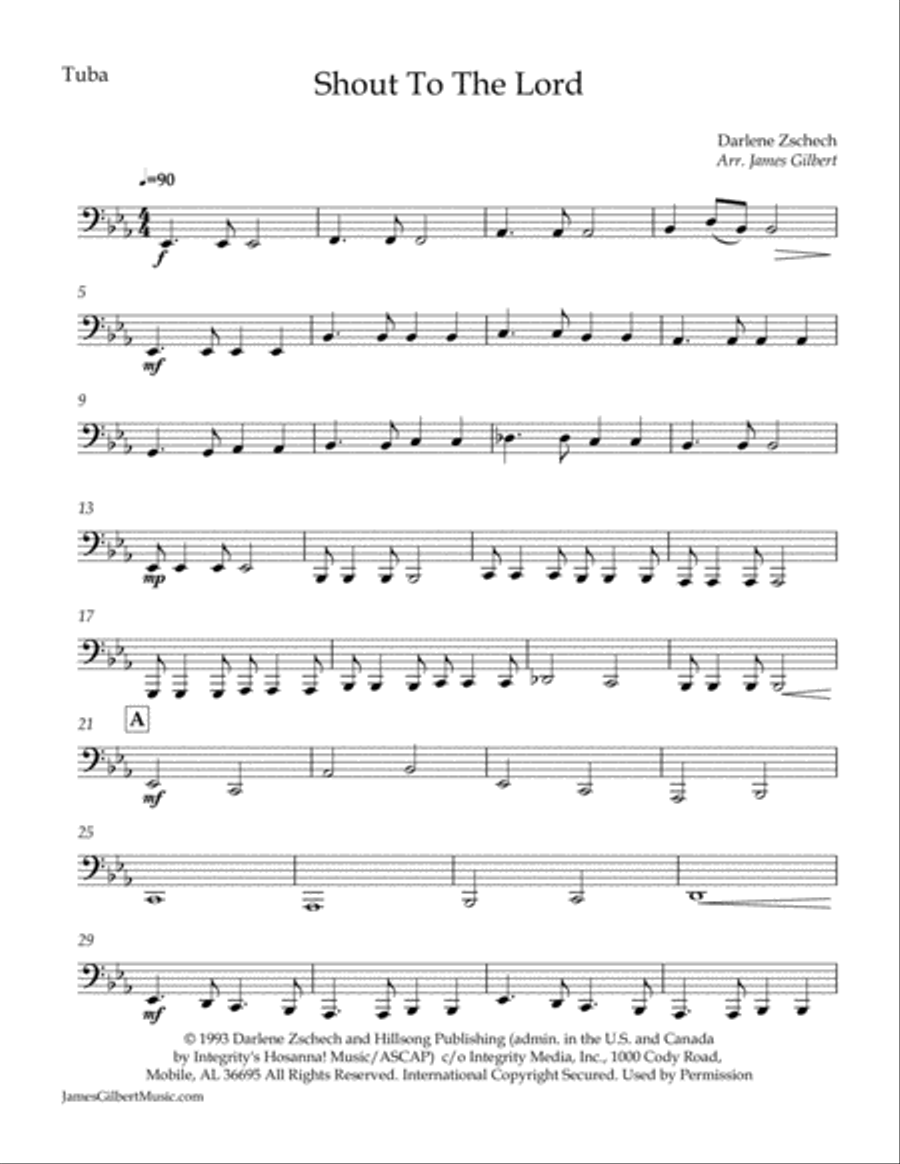 Shout To The Lord Brass Ensemble scores gallery preview page 2