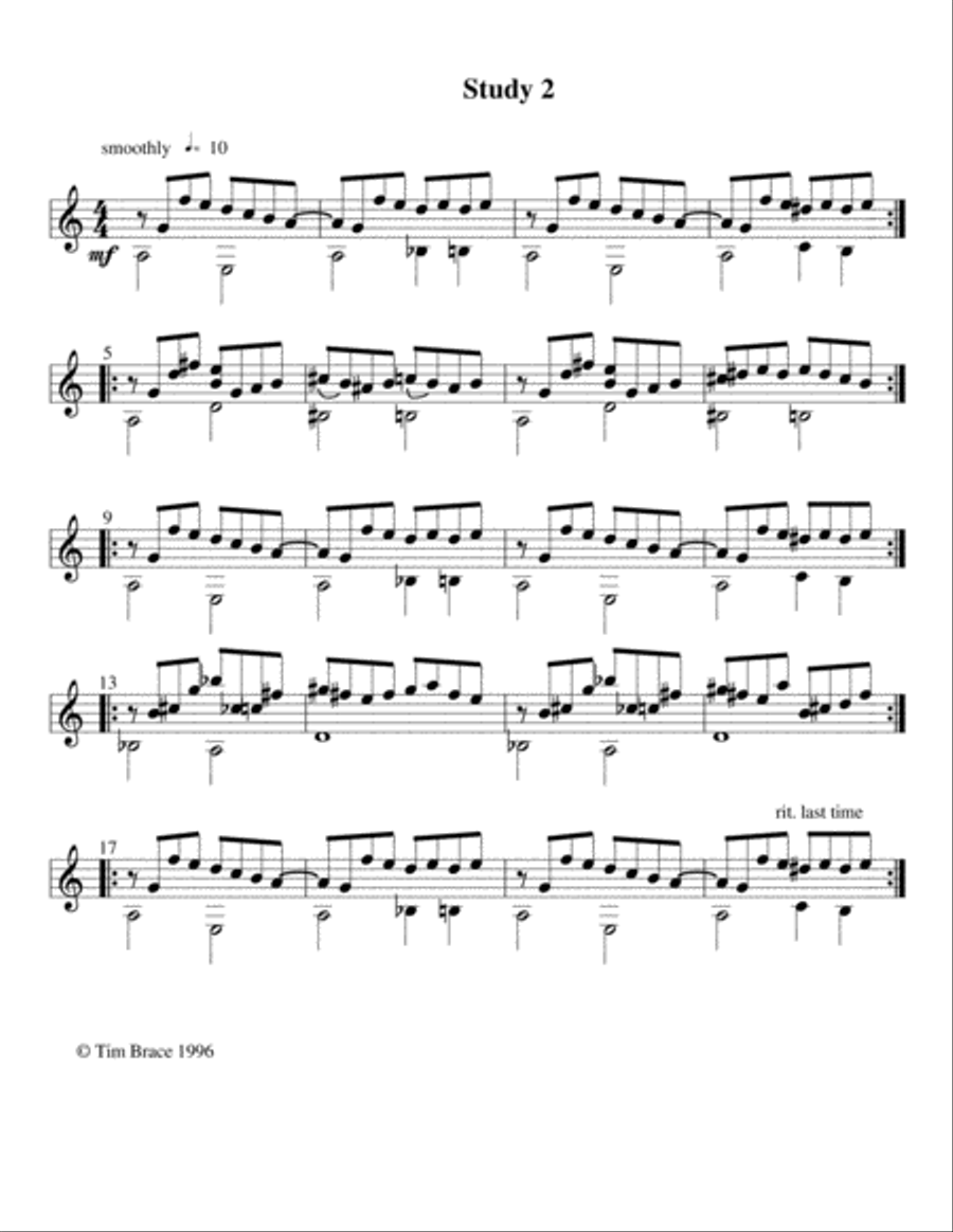 10 Studies for Guitar Classical Guitar scores gallery preview page 3