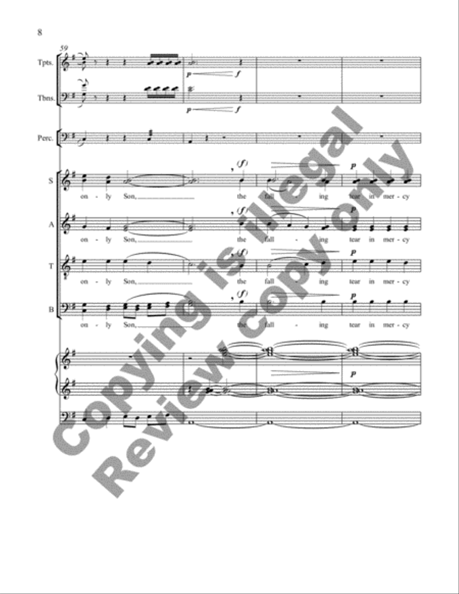 When Jesus Wept (Full/Organ Score) Choir scores gallery preview page 17