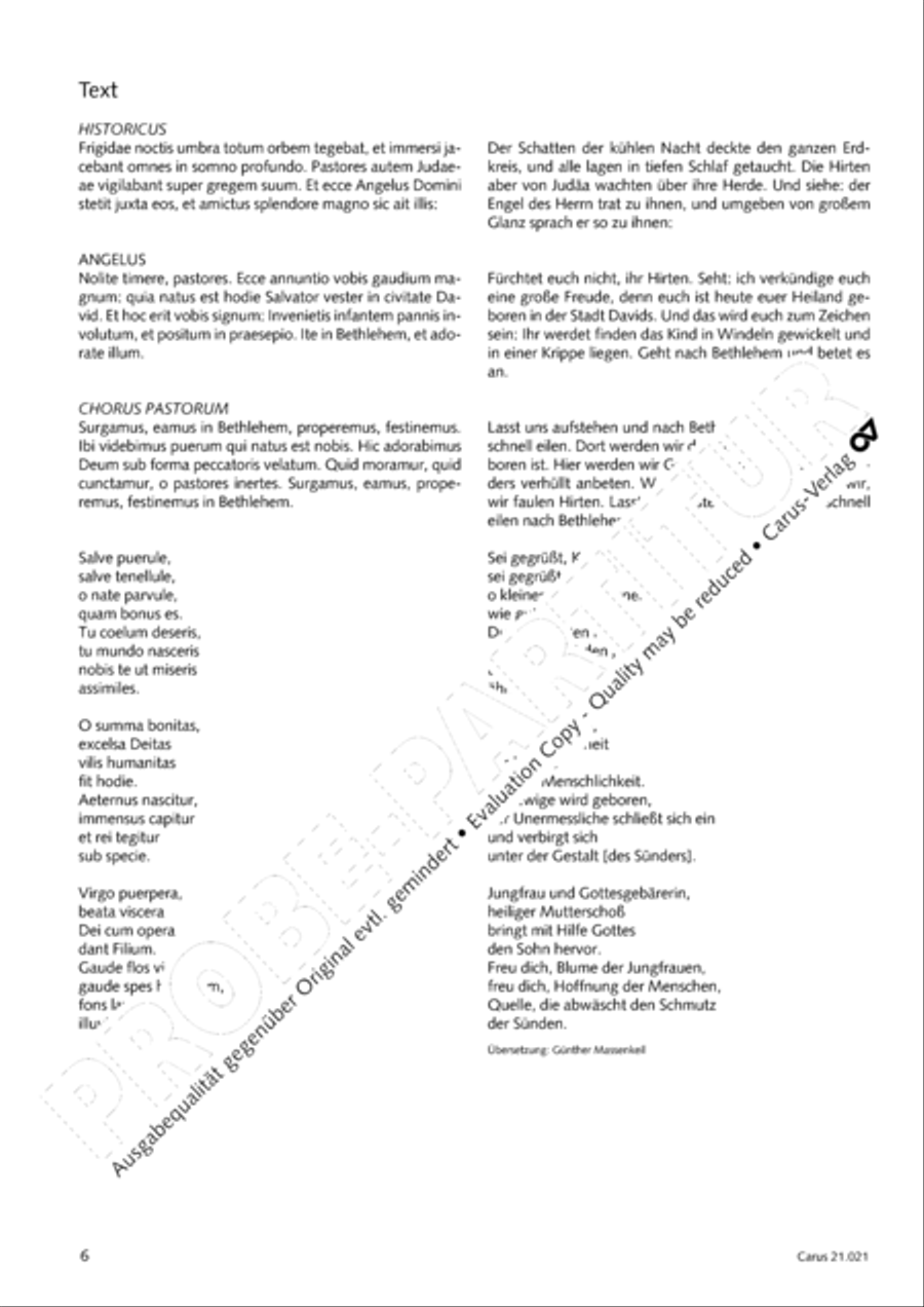 Canticum in nativitatem Domini Choir scores gallery preview page 7