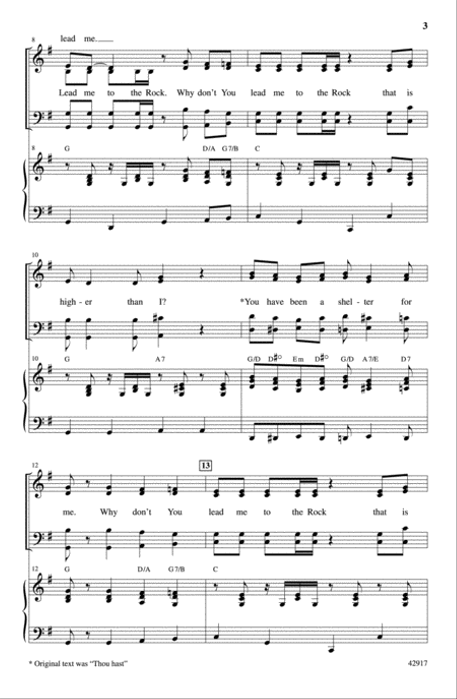 Lead Me to That Rock Choir scores gallery preview page 2