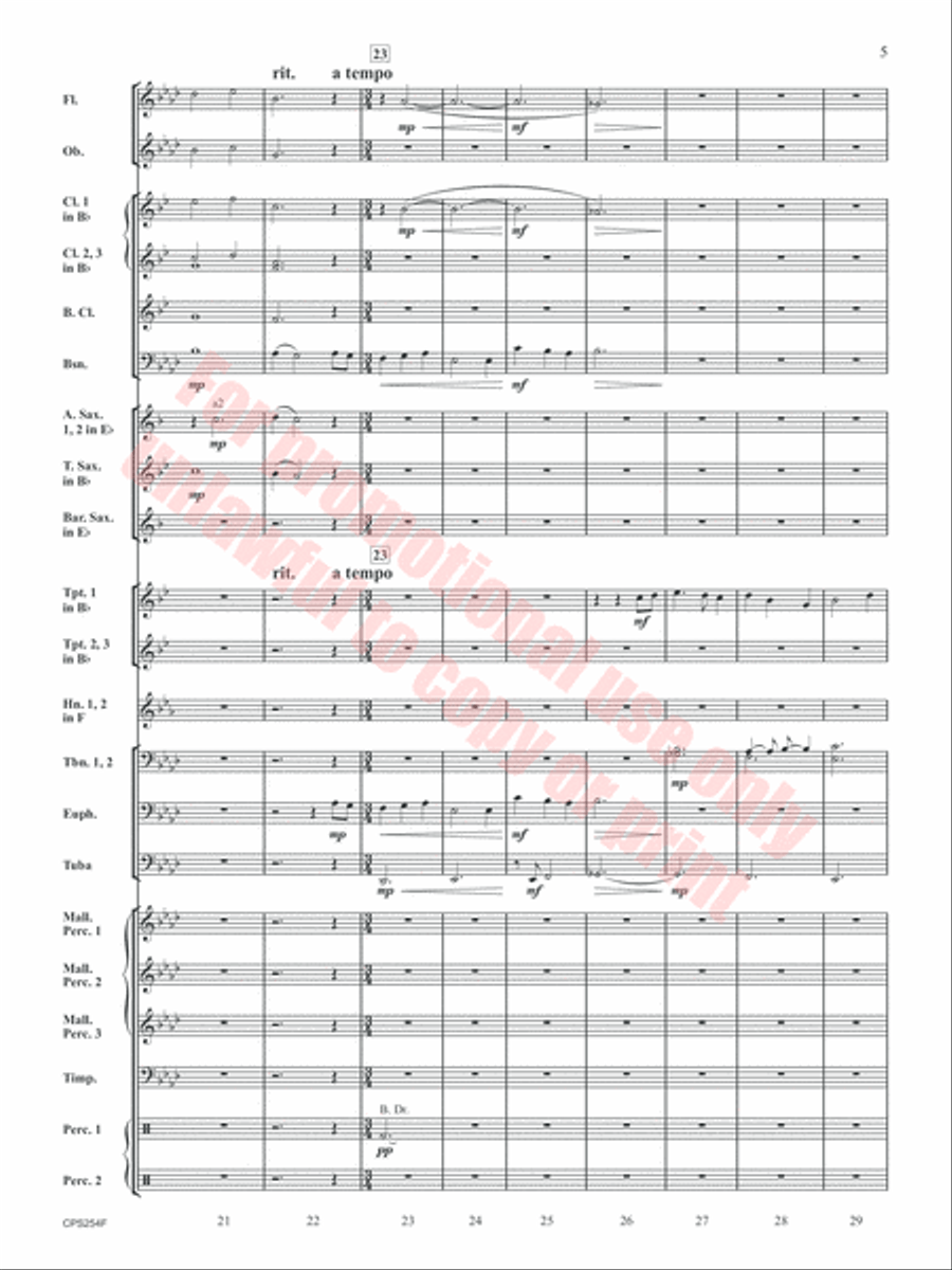 As We Search Concert Band scores gallery preview page 6