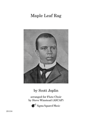 Book cover for Maple Leaf Rag for Flute Choir