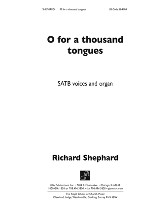 Book cover for O for a Thousand Tongues to SIng