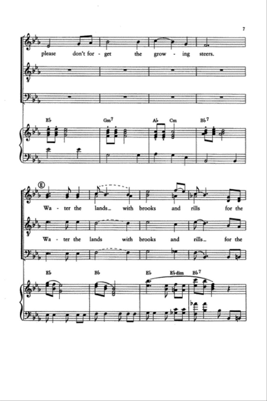 A Cowboy's Prayer A Cowboy's Prayer 4-Part scores gallery preview page 6