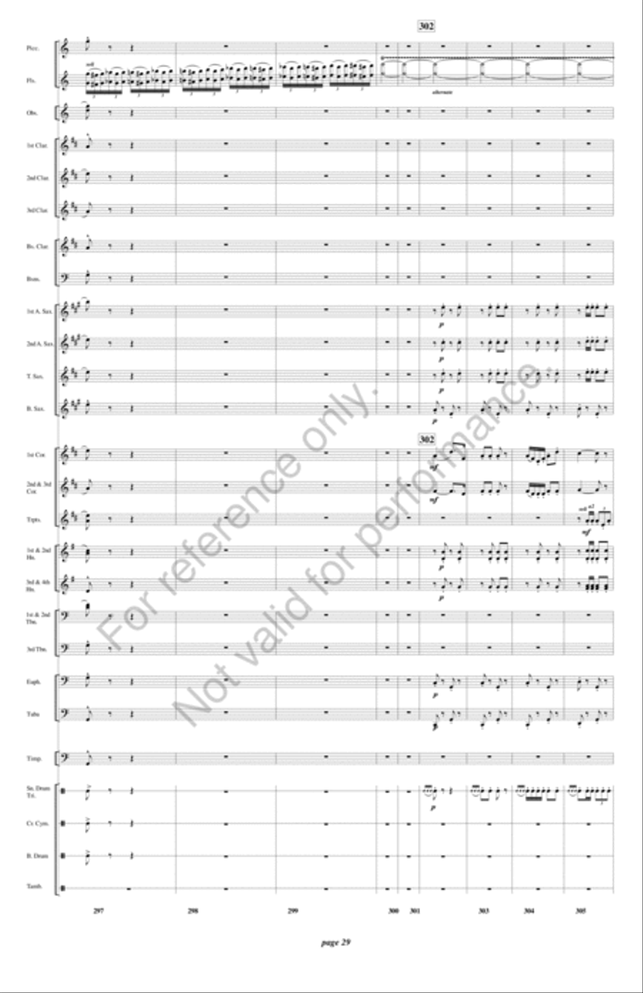 Fatinitza Concert Band scores gallery preview page 30