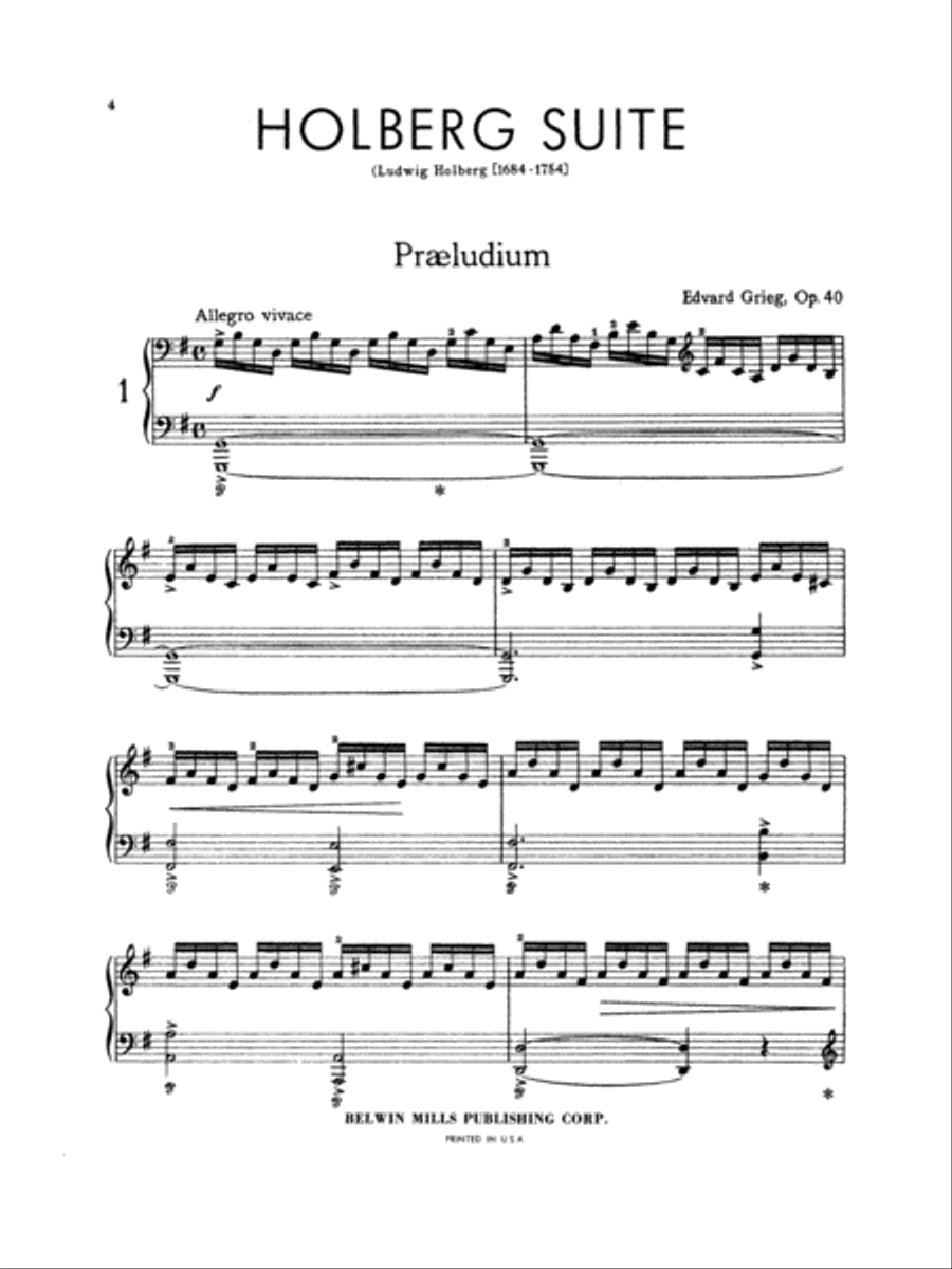 Holberg Suite, Op. 40 Small Ensemble scores gallery preview page 5