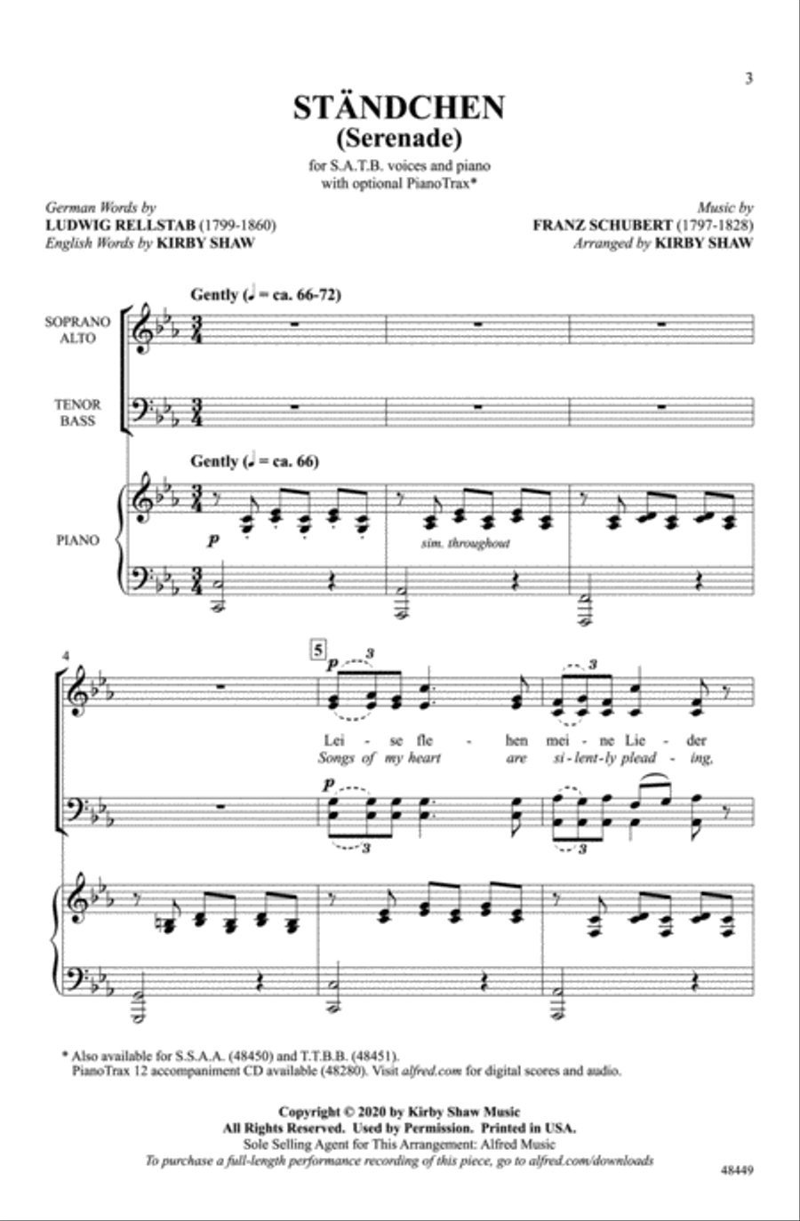 Ständchen Ständchen Choir scores gallery preview page 2