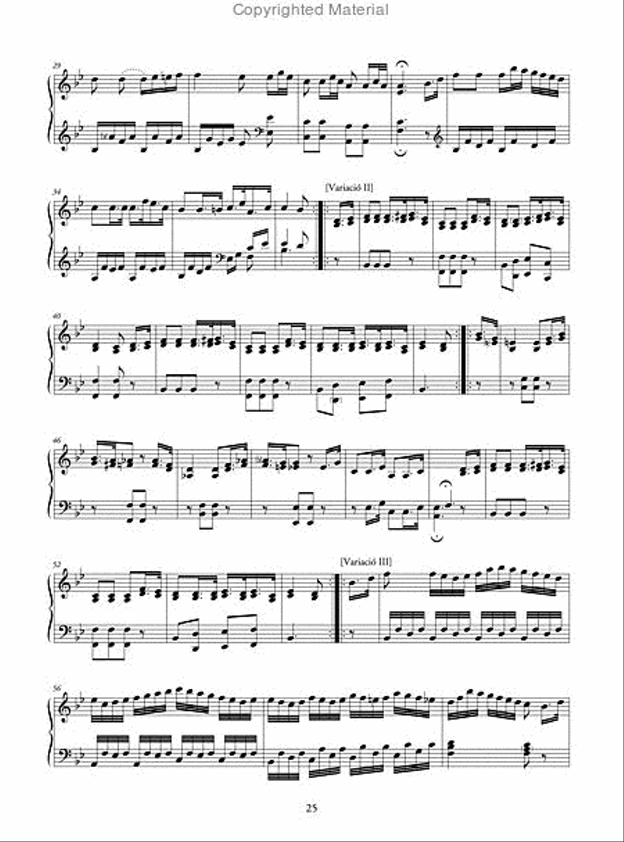 Variacions, rondós i minuets Piano Solo scores gallery preview page 8