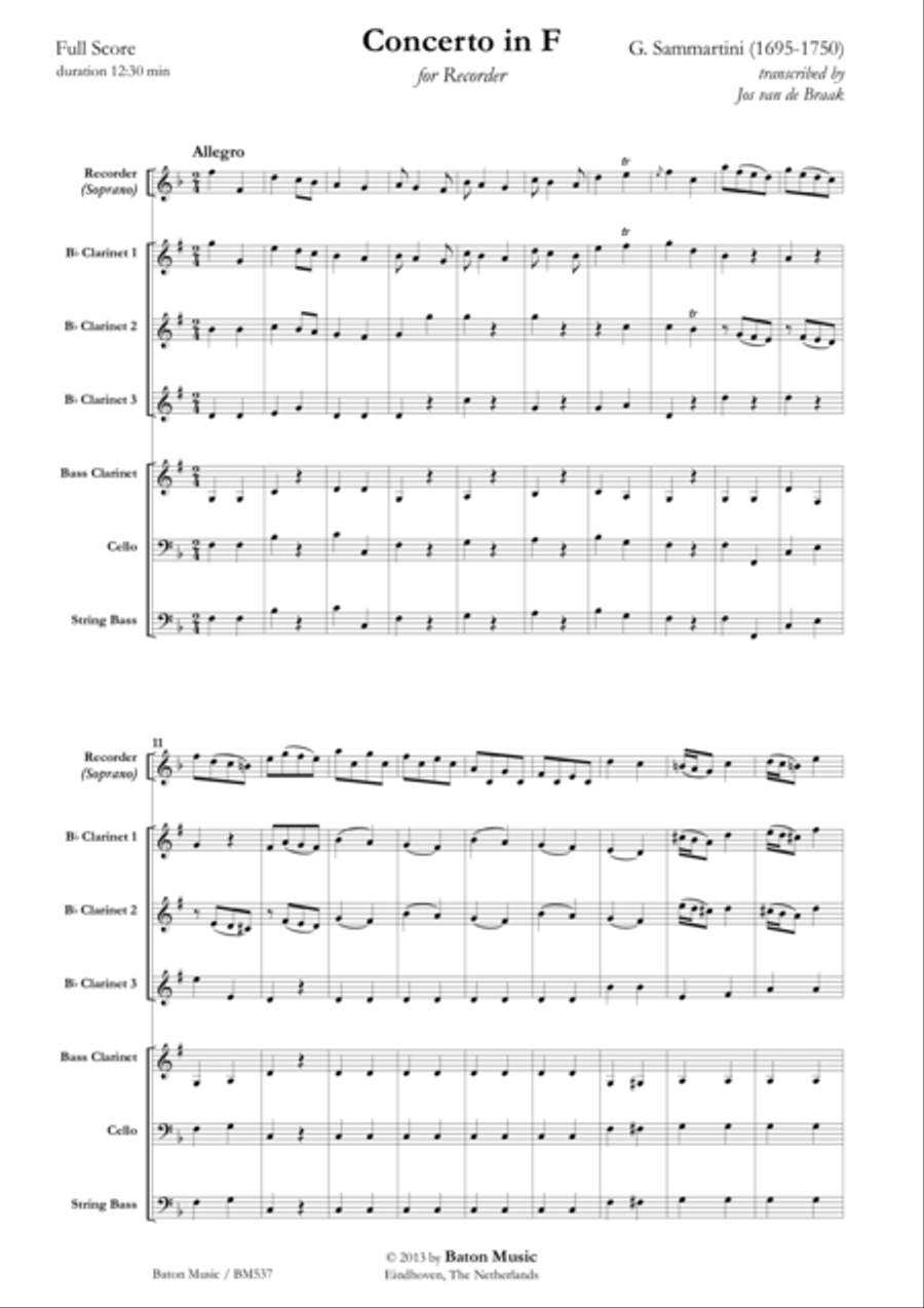 Concerto in F Concert Band scores gallery preview page 2