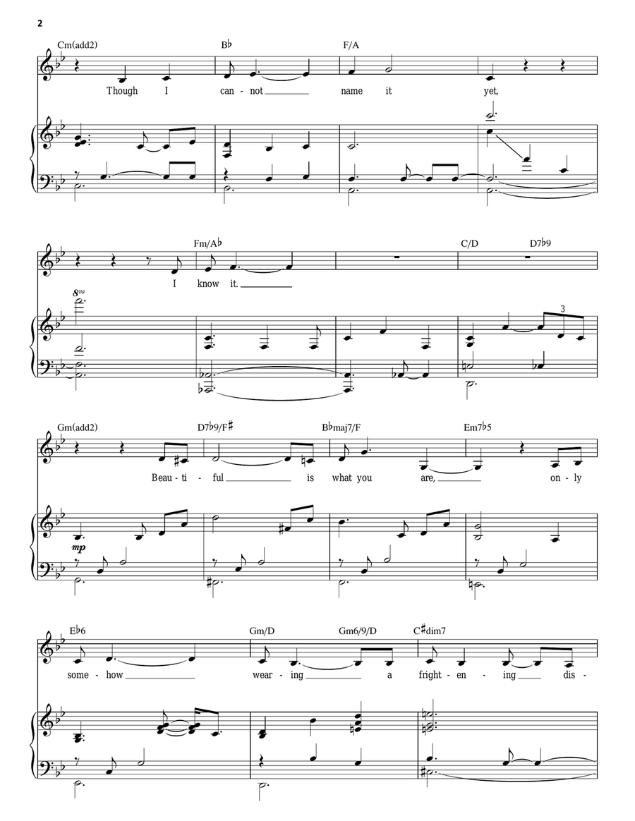 Dividing Day Piano, Vocal scores gallery preview page 2