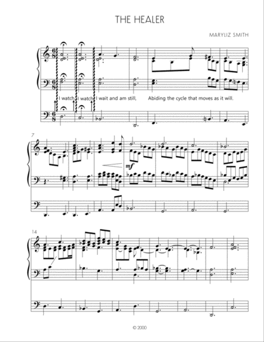 The Healer Organ Solo scores gallery preview page 2