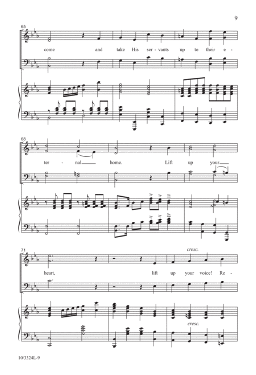 Rejoice, the Lord Is King! 4-Part scores gallery preview page 9