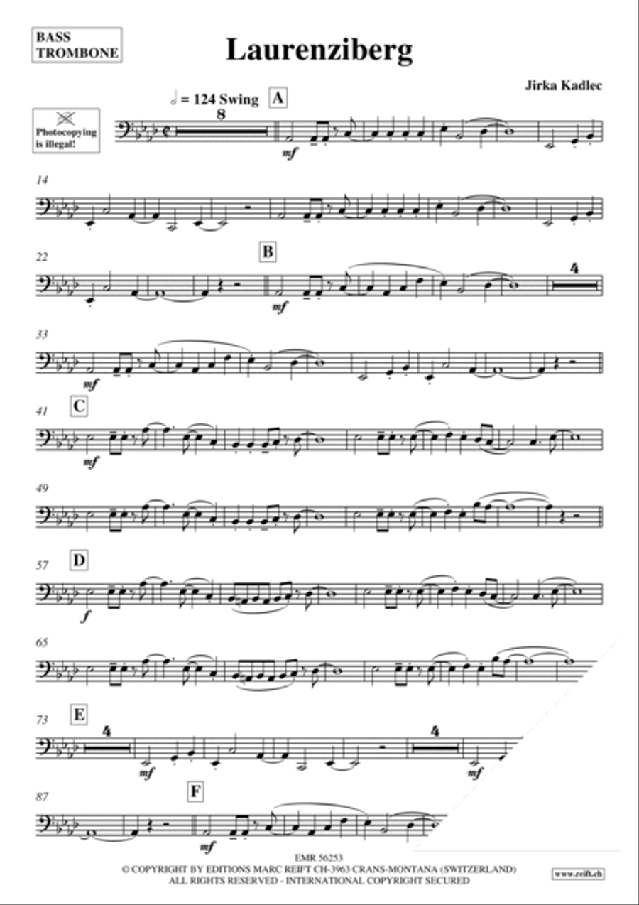 Laurenziberg Bass Trombone scores gallery preview page 3