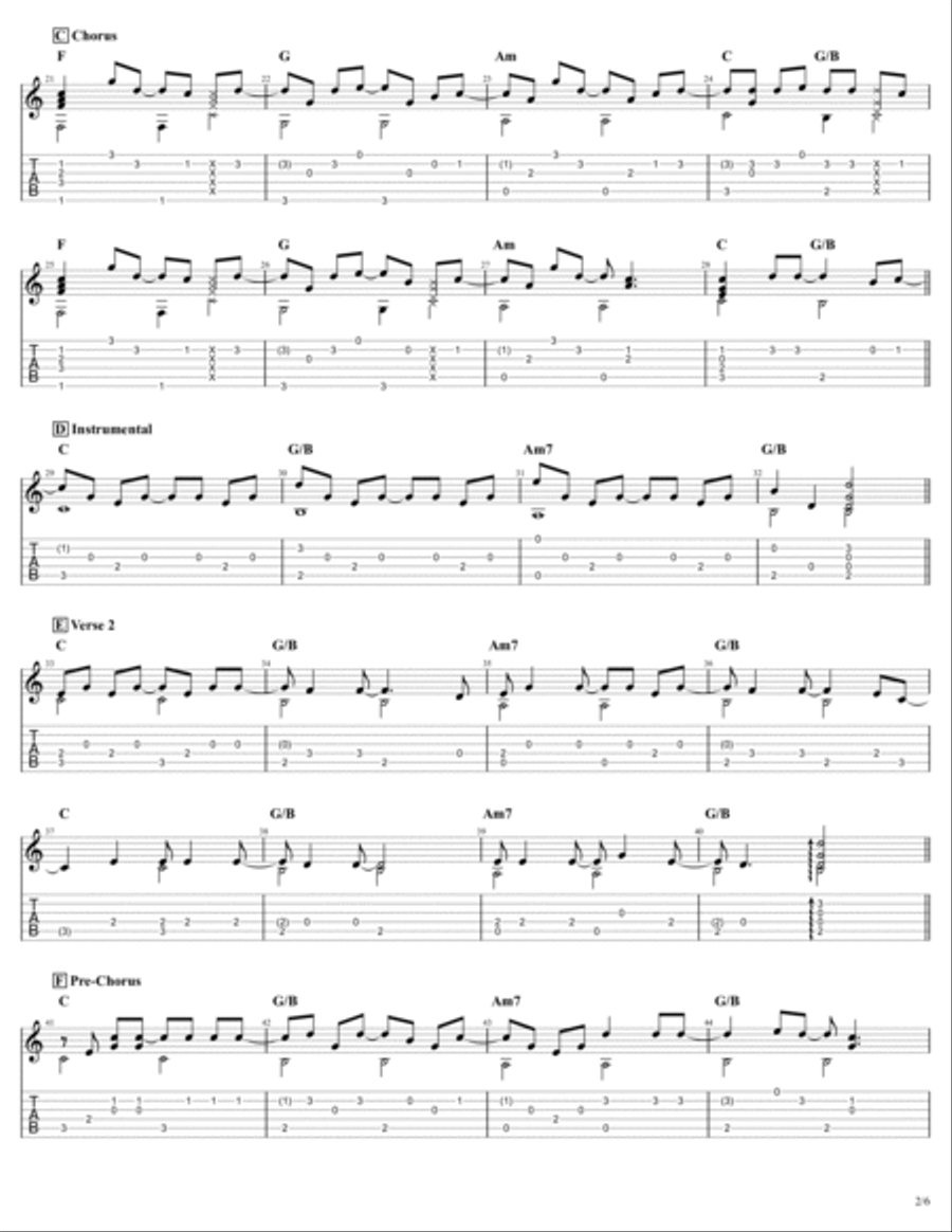 How To Save A Life Electric Guitar scores gallery preview page 2